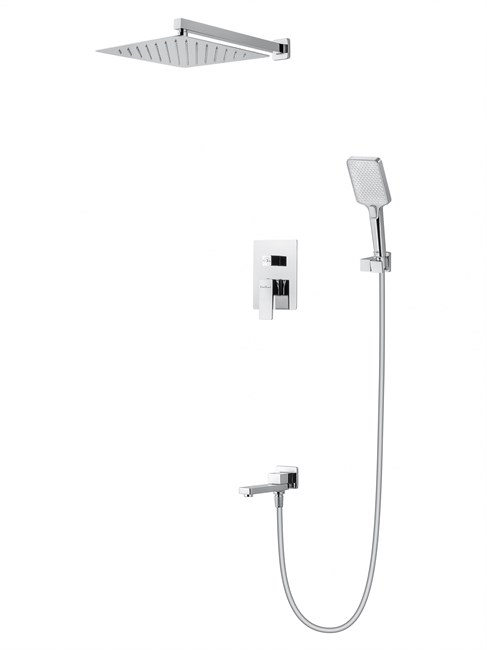 WONZON & WOGHAND Душевая система встраиваемая CUBE 2.0, Хром (WW-88087068-CR) WW-88087068-CR