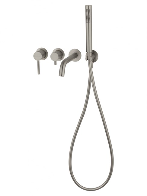 WONZON & WOGHAND Смеситель для ванны встраиваемый STICK, Брашированный никель (WW-889017-BN) WW-889017-BN