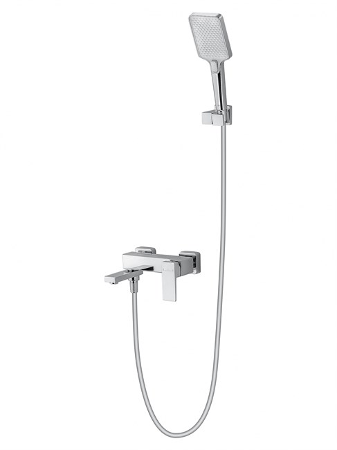 WONZON & WOGHAND Смеситель для ванны с душем CUBE 2.0, Хром (WW-88037068-CR) WW-88037068-CR