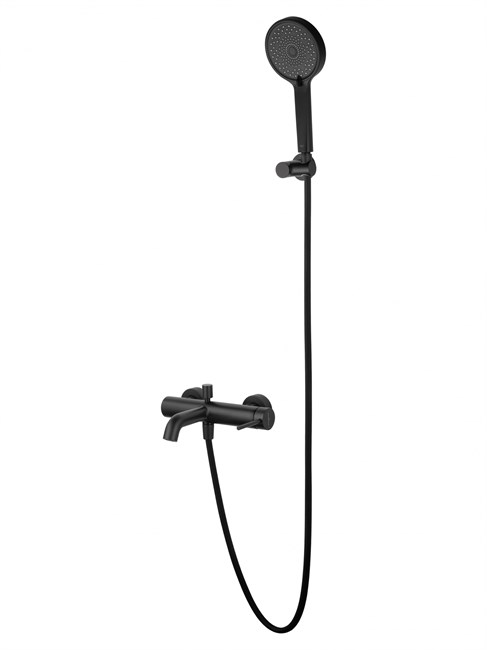 WONZON & WOGHAND Смеситель для ванны с душем STICK, Черный матовый (WW-88639017-MB) WW-88639017-MB