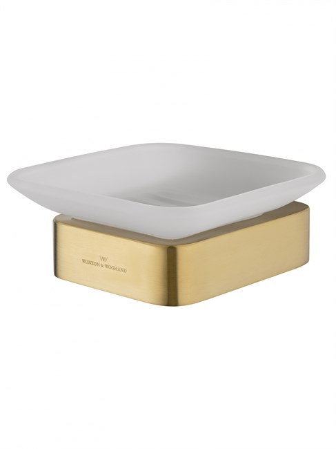 WONZON & WOGHAND Мыльница с держателем LOTTE, Брашированное золото (WW-8322-BG) WW-8322-BG
