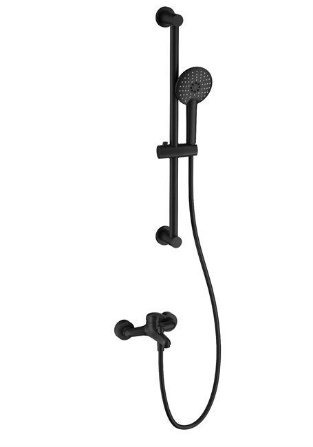 WONZON & WOGHAND Смеситель для ванны с душевым гарнитуром , Черный матовый (WW-4560-MB) WW-4560-MB