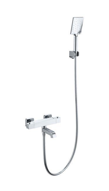 WONZON & WOGHAND Смеситель для ванны с душем и термостатом STAY 3, Хром (WW-B2026-A1-CR) WW-B2026-A1-CR