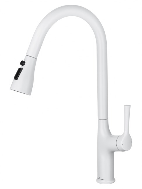 WONZON & WOGHAND Смеситель для кухни с выдвижным изливом , Белый матовый (WW-AE54123-MW) WW-AE54123-MW