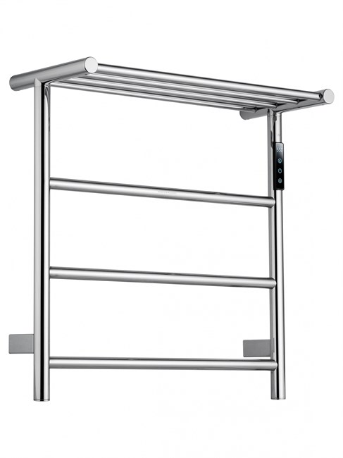 WONZON & WOGHAND Полотенцесушитель электрический с полкой BONN, Хром (WW-AL402-CR) WW-AL402-CR