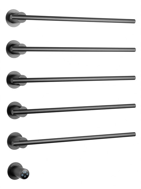 WONZON & WOGHAND Полотенцесушитель электрический встраиваемый DORTMUND, Темный графит (WW-A365-GM) WW-A365-GM