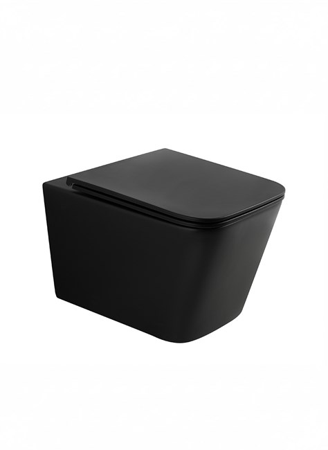 WONZON & WOGHAND Унитаз подвесной безободковый RONA, черный матовый (WW-UP2216-MB) WW-UP2216-MB