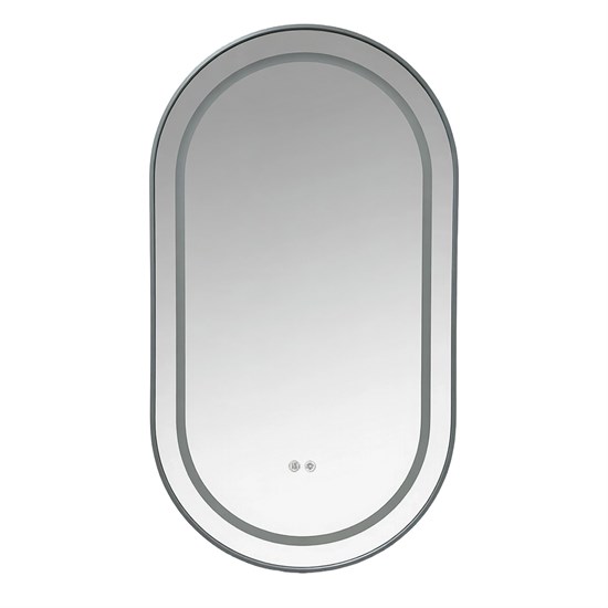 AZARIO Зеркало с подсветкой в ванную Джоли 500х900х30 АZ-LED012725 цвет серый матовый АZ-LED012725
