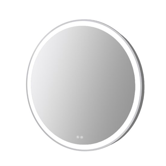 AZARIO Зеркало с подсветкой в ванную Юлия 800х800х30 АZ-LED013225 цвет серый матовый АZ-LED013225