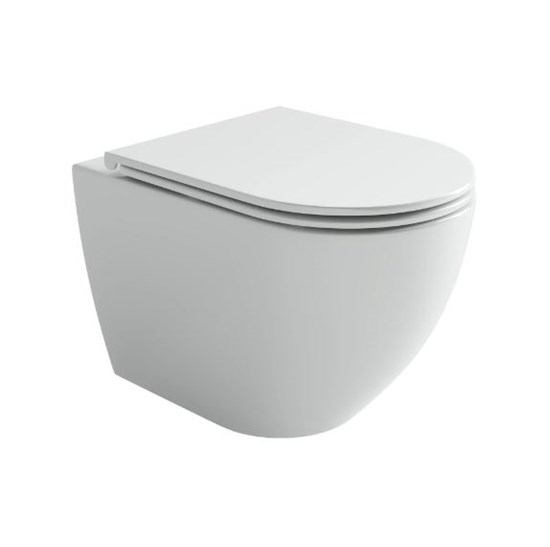 CERAMICA NOVA Унитаз подвесной Амато (Amato), смыв торнадо, 54x36x37, крышка - сиденье из дюропласта с микролифтом и функцией быстрого снятия, скрытые крепления, цвет белый, арт CN4013T CN4013T