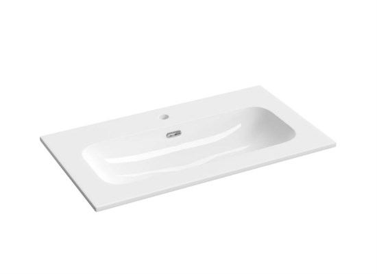 CERAMICA NOVA Раковина накладная мебельная Лючия (Lucia) CN6096 81x46,5x16,6 белый CN6096