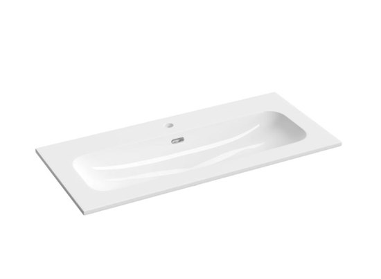 CERAMICA NOVA Раковина накладная мебельная Лючия (Lucia) CN6097 101x46,5x16,6 белый CN6097