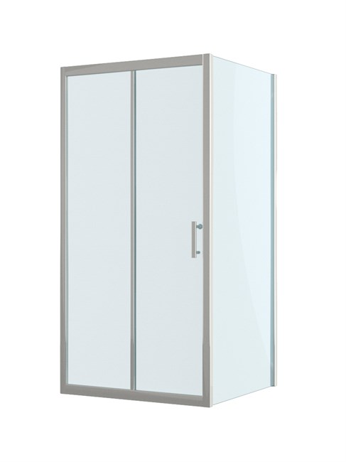 BELBAGNO Uno-195 Душевой уголок прямоугольный размер 100x90 см, двери раздвижные, профиль - хром / стекло - прозрачное UNO-195-AH-1-100/90-C-Cr