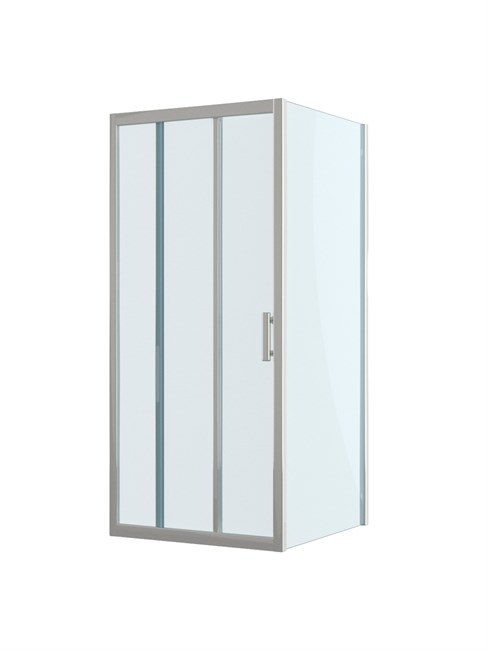 BELBAGNO Uno-195 Душевой уголок прямоугольный размер 100x80 см, двери раздвижные, профиль - хром / стекло - прозрачное UNO-195-AHF-31-100/80-C-Cr