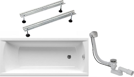 RAVAK SET-набор акриловая ванна CLASSIC 170x70 с опорой и сливом-переливом 70508043