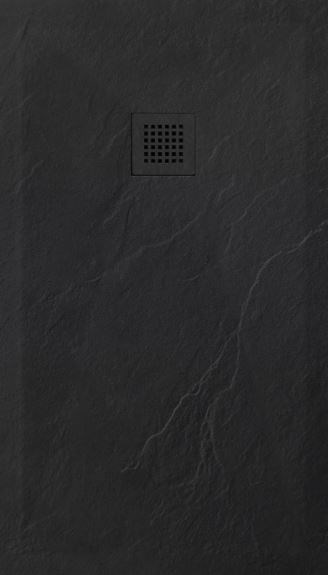 ESBANO Flat Поддон прямоугольный размер 120x80 см, черный ESPFT128B