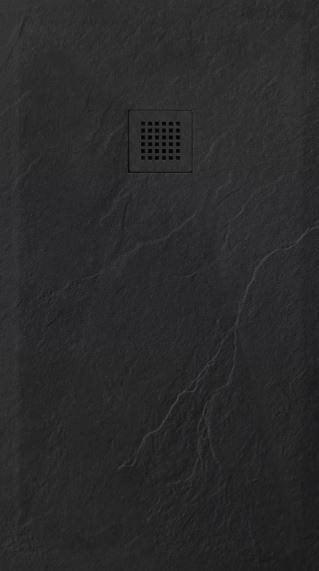 ESBANO Flat Поддон квадратный размер 90x90 см, черный ESPFT90B