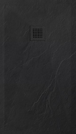 ESBANO Flat Поддон квадратный размер 100x100 см, черный ESPFT100B