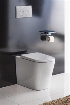 BELBAGNO Albano Чаша унитаза приставного безободкового P-trape, сиденье приобретается отдельно BB120CBR