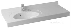 AQUATON Раковина - столешница Отель1200, белая (1A70093NOT01L) 1A70093NOT01L