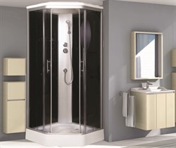NIAGARA Premium Душевая кабина NG-2506-01 (900х900х2200) низкий поддон (16 см) стекло ТОНИРОВАННОЕ NG-2506-01 - фото 69783