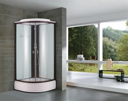 NIAGARA Classic Душевая кабина NG-6702-14 (1000х1000х2150) низкий поддон (26 см) стекло ПРОЗРАЧНОЕ черные профиля NG-6702-14 - фото 69859