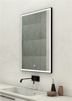 CONTINENT Зеркало "Frame Black LED" c подсветкой Frame Black LED