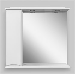AM.PM Like зеркало, частично зеркальный шкаф, левый, 65см, с подсветкой, белый, глянец, шт - фото 81887