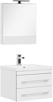 AQUANET Верона NEW 58 Комплект мебели для ванной комнаты (подвесной 2 ящика) - фото 83333