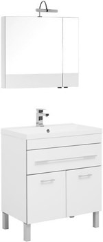 AQUANET Верона NEW 75 Комплект мебели для ванной комнаты (напольный 1 ящик 2 дверцы) - фото 83345