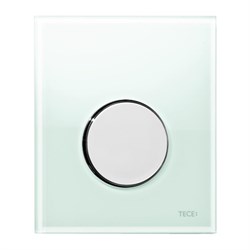 TECEloop Urinal,  стекло зеленое, клав. хром глян. - фото 87608