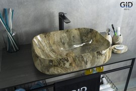 GID Раковина Mnc186 54423 накладная под камень глянцевая 56x42x14 GID-54423