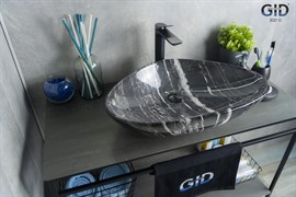 GID Раковина Mnc206 54427 накладная под камень глянцевая 59x39x13 GID-54427