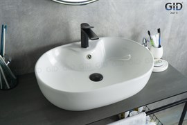 GID Раковина N9163 51127 накладная белая 59x41x16 GID-51127