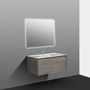 BLACK&WHITE Мебель U909.1000 основной шкаф, Hopper металлический ящик, кварцевая / раковина (994x582x450)