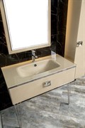ARMADIART Столешница стекло 100см моноблок Капучино (Lucido) ARMADIART-852-100-CP Lucido