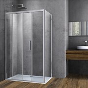 VINCEA Душевой уголок Soft VSR-3SO1015CL, 1500*1000, хром, стекло прозрачное