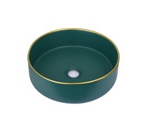 Bronze de Luxe Накладная раковина зеленая, размер 360х360х120 Bronze de Luxe 1054