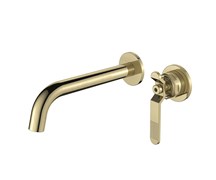 Bronze de Luxe 1760'S Смеситель для раковины настенный, цвет матовое золото Bronze de Luxe 5530CG