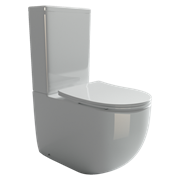 CERAMICA NOVA Напольный пристенный унитаз Metropol Rimless (безободковый), с бачком и сиденьем микролифт CN4001