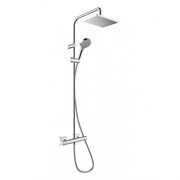 HANSGROHE Душевая система Showerpipe 230 1jet с термостатом Hansgrohe Vernis Shape 26286000 хром