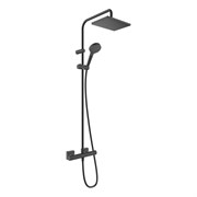 HANSGROHE Душевая система Showerpipe 230 1jet с термостатом Hansgrohe Vernis Shape 26286670 черный