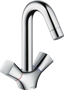 HANSGROHE Смеситель Hansgrohe Logis для раковины с двумя рукоятками без сливного набора 71221000, хром