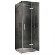 ABBER Душевой уголок  Zart AG08080P-S71, размер 80x70 см, двери складные, стекло 6 мм AG08080P-S71
