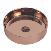 ABBER Раковина накладная  Bequem AC2109RG розовое золото, диаметр 40 см AC2109RG