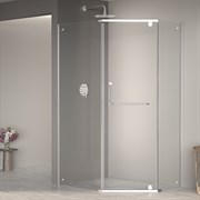 RGW Passage Душевой уголок PA-091, Асимметричный, трапеция, размер 80x100 см, двери распашные 35089180-11