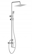 BELBAGNO Romano Душевая стойка со смесителем для ванны, верхним и ручным душем, хром ROMANO-VSCM-CRM