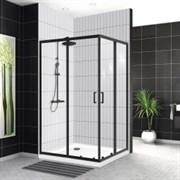 BELBAGNO Uno-195 Душевой уголок прямоугольный, размер 120х100 см, двери раздвижные, стекло 5 мм