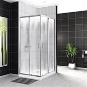 BELBAGNO Uno-195 Душевой уголок квадратный, размер 100х100 см, двери раздвижные, стекло 5 мм