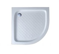 CEZARES Акриловый поддон TRAY-A-R-100-550-15-W0 полукруглый, размер 100х100 см, высота 15 см, цвет белый TRAY-A-R-100-550-15-W0
